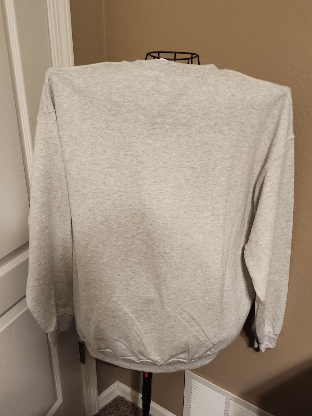 Gildan Light Gray 'Mama Goose' Graphic Crewneck with Blue Floral Accents - Picture 3 of 4